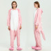 Onesie Kigurumi Dragon Rose pour enfants