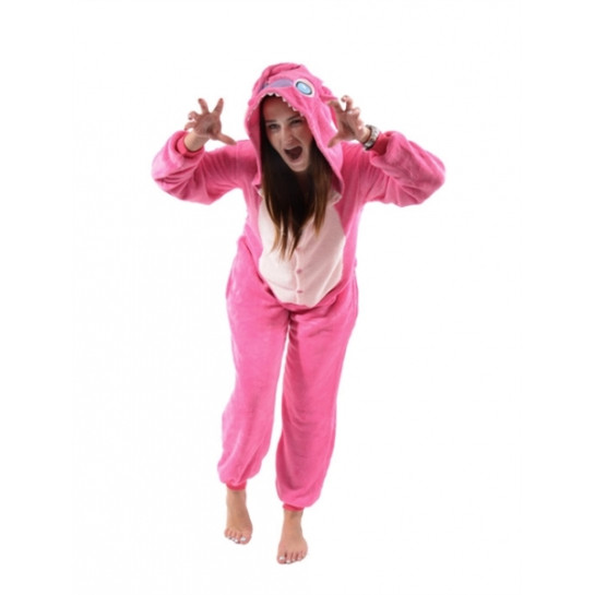 Onesie Kigurumi Stitch Rose pour enfants